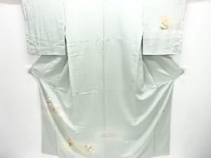 作家物　手描き友禅　色紙に花模様訪問着